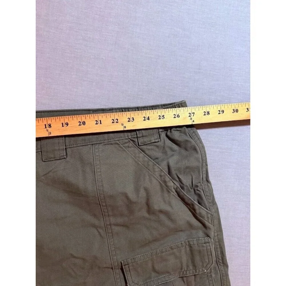 Savane Cargo Shorts Mens 54 Green Olivo  Pocket Straight Zip Men‎ NWOT.